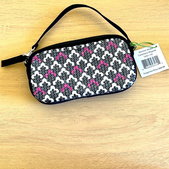 🎈3/$25🎈NWT Vera Bradley Shimmer Wristlet - Picture 2 of 5